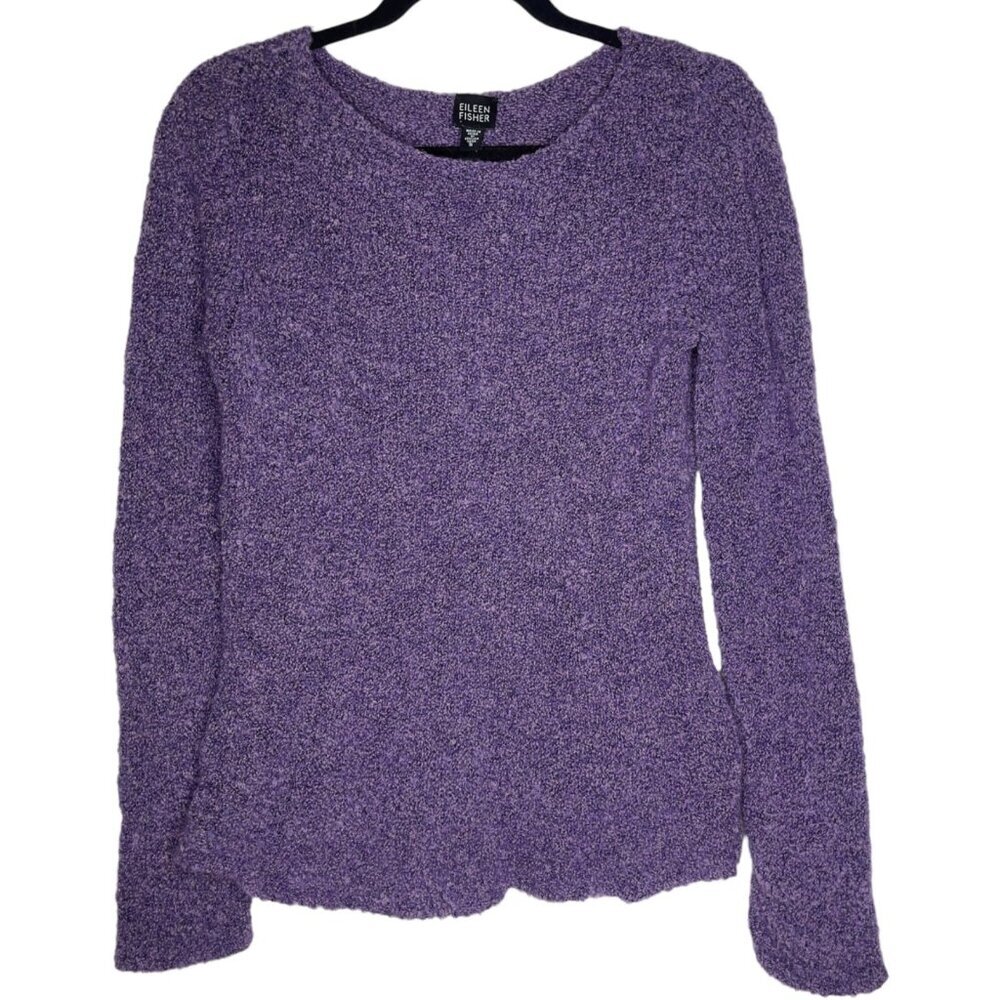 Eileen Fisher Cashmere Merino Wool Blend Long Sleeve Sweater Size Small